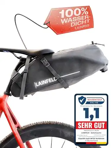 Satteltasche LAINFELD für MTB, 10 Liter wasserdicht
