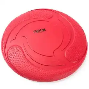 Hundefrisbee PetPäl aus Naturkautschuk für Wasser- und Landspiele