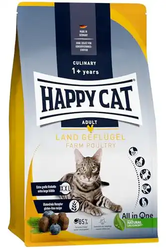 Happy Cat Culinary Adult Land-Geflügel Trockenfutter für Katzen 4 kg