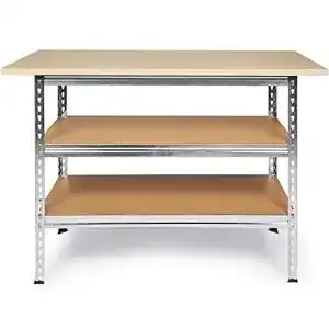 Werkbank Ondis24 Uwe 120cm mit Metallregal und Werktisch