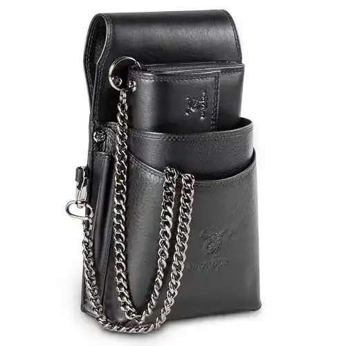 Kellnertasche Matador VICIO Geldbörse Leder mit Gürtel Schlaufe und RFID Schutz