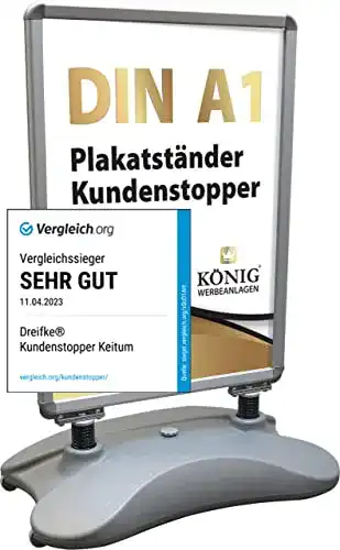 Plakatständer Dreifke Kundenstopper Keitum Wind Line DIN A1