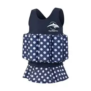 Badeanzug mit Schwimmhilfe Konfidence für Kinder 1-2 Jahre Blau