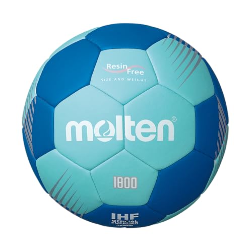 Molten Handball H1F1800-CB Größe 1, cyan/blau, harzfrei