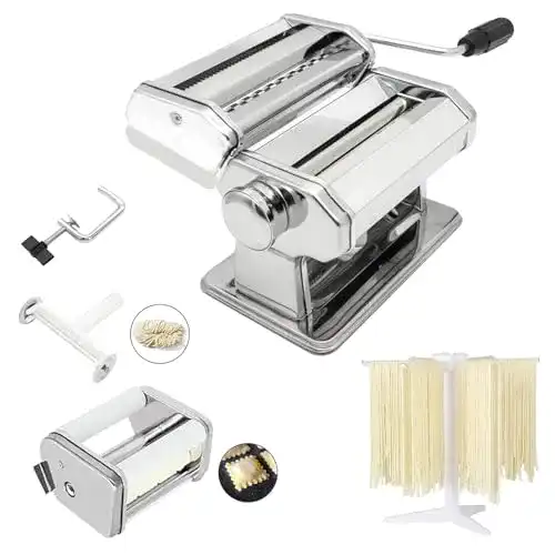 Nudelmaschine MZTOGR Pasta Maker Set mit 6 Teilen