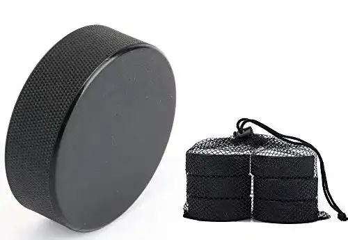 Eishockey Puck Tebery Set mit 6 klassischen Pucks für Erwachsene