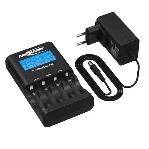 Batterietester Ansmann Batterieladegerät für 4 AA/AAA NiMH Akkus