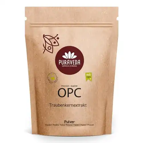 OPC Pulver Puraveda Traubenkernextrakt 100g mit 95% OPC