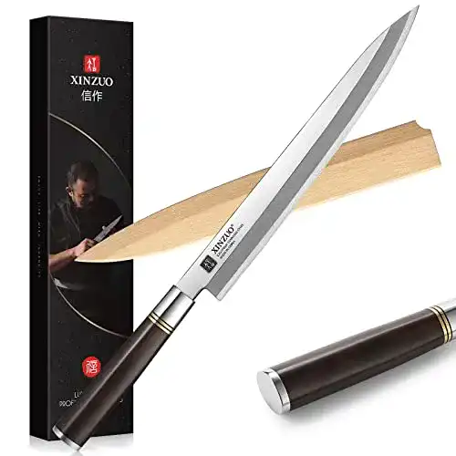 Xinzuo Yanagiba Messer 27 cm aus X7Cr17MoV Edelstahl