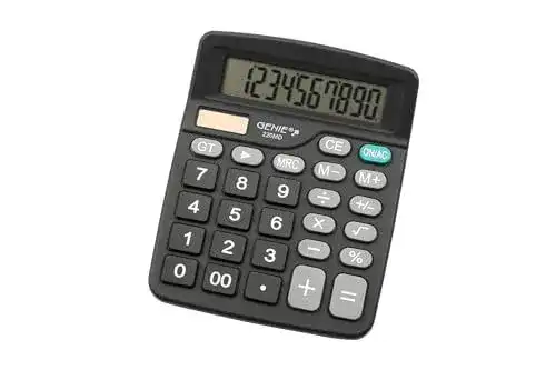 Tischrechner Genie 220 MD 10-stellig für Büro und Schule