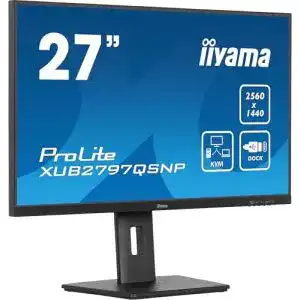 iiyama Prolite XUB2797QSNP-B1 27 Zoll WQHD Monitor mit USB-C und KVM-Switch