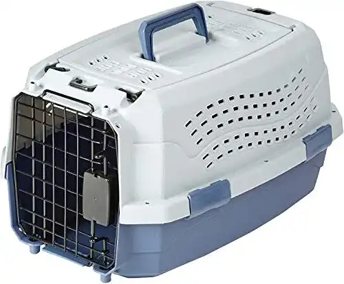 Hundebox Kunststoff von Amazon Basics Transportbox für Hunde
