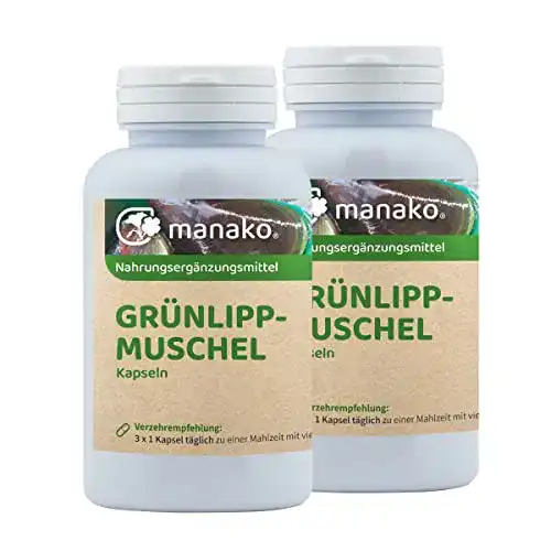 Grünlippmuschel Kapseln von manako im Doppelpack