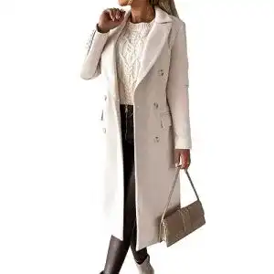 Damen Mantel Idealsanxun Trenchcoat für Herbstmode in mittlerer Länge