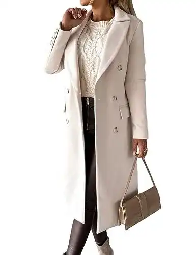 Damen Mantel Idealsanxun Trenchcoat für Herbstmode in mittlerer Länge