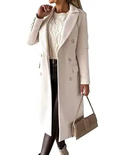 Damen Mantel Idealsanxun Trenchcoat für Herbstmode in mittlerer Länge