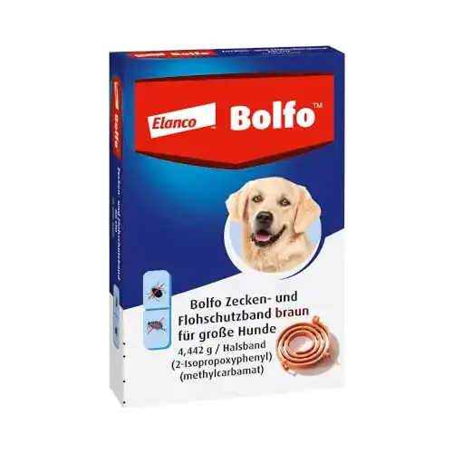 Zecken- und Flohhalsband für Hunde von Bolfo Elanco