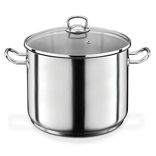 GSW Profi Jumbotopf 28 cm mit Glasdeckel für große Haushalte
