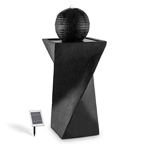 Solar-Gartenbrunnen Blumfeldt Schönbrunn mit LED-Beleuchtung