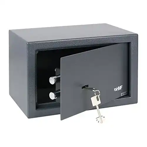 Möbeltresor HMF 49200-11 mit Doppelbartschloss, 31 x 20 x 20 cm