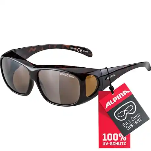 Überzieh-Sonnenbrille Alpina Overview mit verspiegelten Gläsern