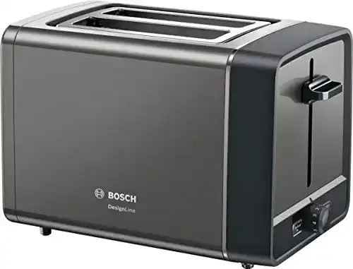 Bosch Toaster DesignLine TAT5P425DE Kompakt mit Brötchenaufsatz