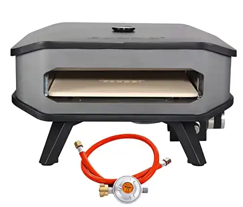 Pizzaofen Gas Cozze 13 Zoll mit Thermometer und Pizzastein