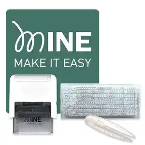 Textilstempel MINE Stamp für Kleidung, Bücher und mehr