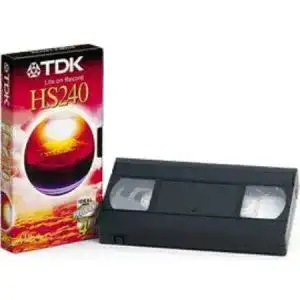 TDK VHS Videokassette HS-240 mit 240 Minuten Laufzeit
