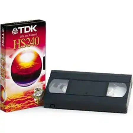 TDK VHS Videokassette HS-240 mit 240 Minuten Laufzeit