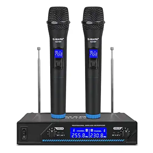 G-Mark Wireless Microphone System Dual Funkmikrofon