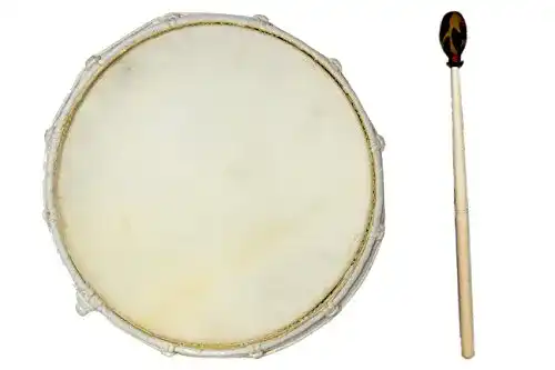 Schamanentrommel Ciffre 50 cm aus Mahagoni mit Ziegenfell
