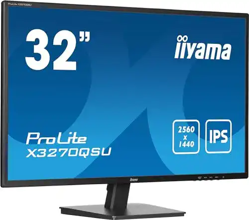 iiyama ProLite X3270QSU-B1 31,5 Zoll IPS LED-Monitor mit WQHD