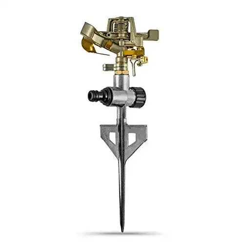 CLGarden Rasensprenger RS3 aus Metall mit 360° Kreisregner
