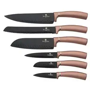Berlinger Haus Rose Gold 6er-Set Küchenmesser mit Edelstahlklingen