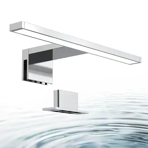 Spiegelleuchte B.K.Licht mit 2-in-1 Montage und neutralweißem Licht