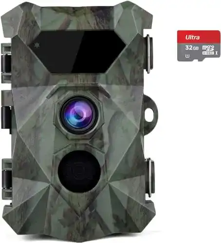Wildkamera Coolife 4K 48MP mit 35m Auslösedistanz
