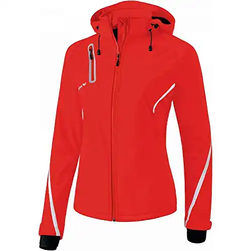 Erima Damen Softshelljacke Function 9060711 in Rot/Weiß, Größe 34