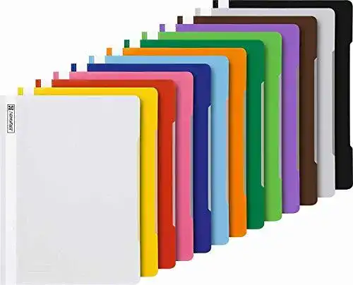 Brunnen Schnellhefter A4 13 Farben PP-Folie glasklar