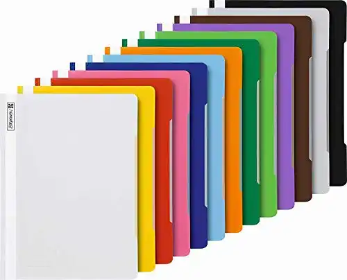 Brunnen Schnellhefter A4 13 Farben PP-Folie glasklar
