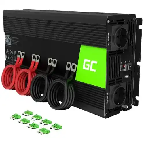 Wechselrichter 2000 W Green Cell 12V auf 230V für Fahrzeuge und Wohnwagen