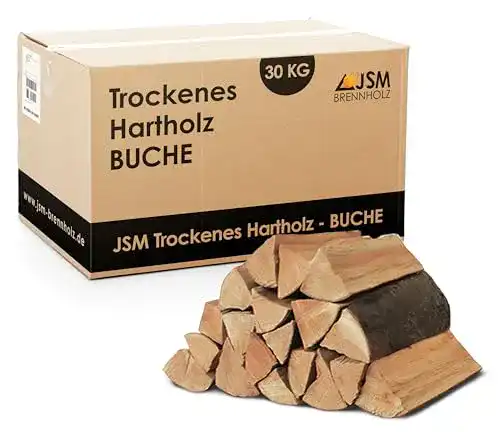Brennholz JSM-Brennholz 30kg aus 100% Buche, ofenfertig, Scheitlängen