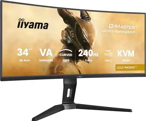 iiyama G-Master Gold Phoenix GCB3486WQSCP-B1 Curved Gaming Monitor