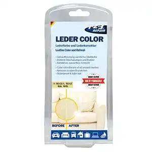 Kunstleder Pflege 1-2-3 Repair Lederfarbe hellbeige für Möbel