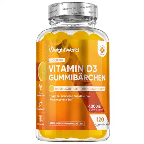 Vitamin D3 Gummibärchen von WeightWorld für gesunde Ernährung