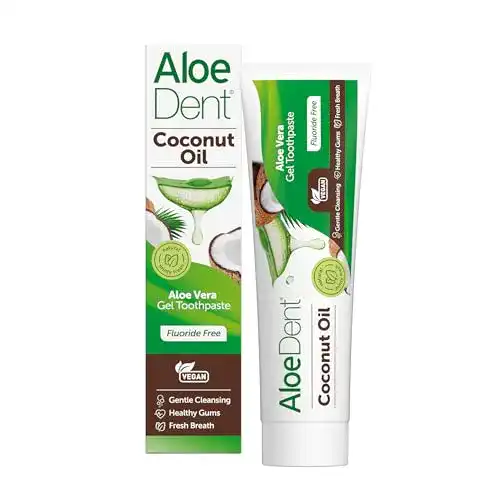 Aloe Dent Zahnpasta mit Kokosöl und Aloe Vera ohne Fluorid
