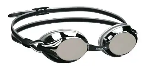Beco Schwimmbrille Sport-Tec Boston Mirror Wettkampfbrille grau