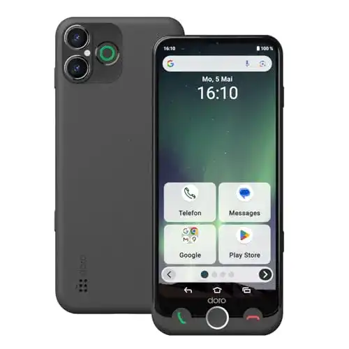 Doro Aurora A30 Smartphone für Senioren mit GPS und Hörgerätekompatibilität