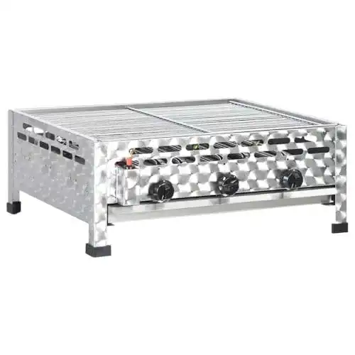 Gasbräter Vidaxl vidXL Gastro-Gasgrill mit 3 Flammen aus Edelstahl