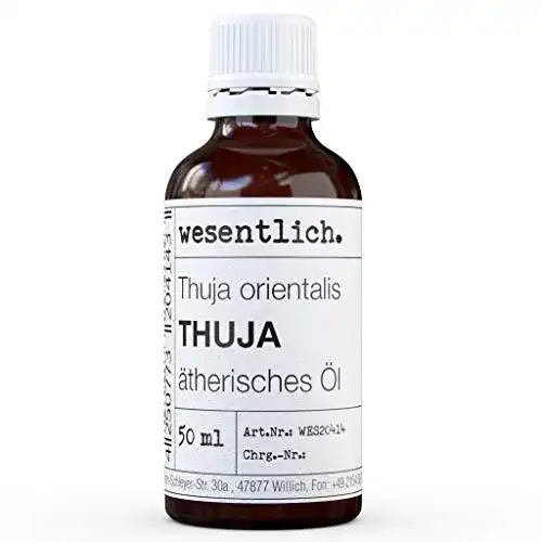 Thuja-Urtinktur und ätherisches Thuja Öl – 100% naturrein aus 50ml Glasflasche